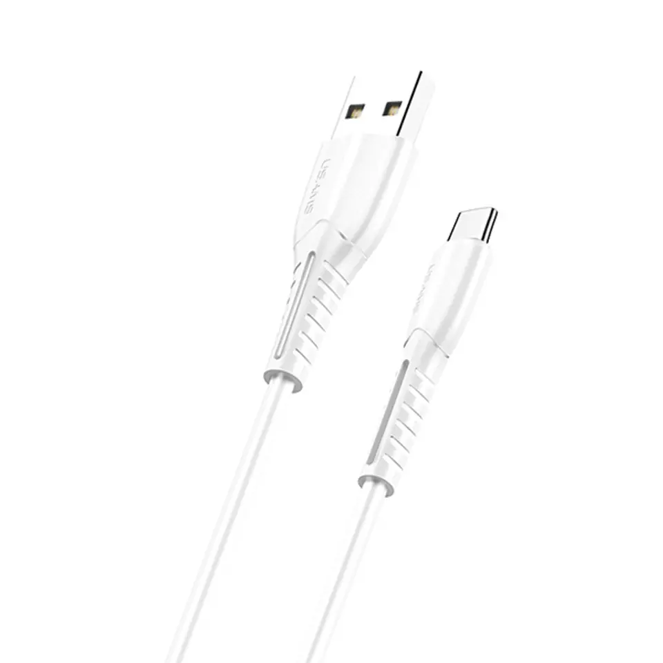 ⁨USAMS Kabel U35 microUSB 2A Fast Charge 1m biały/white SJ365USB02 (US-SJ365)⁩ w sklepie Wasserman.eu