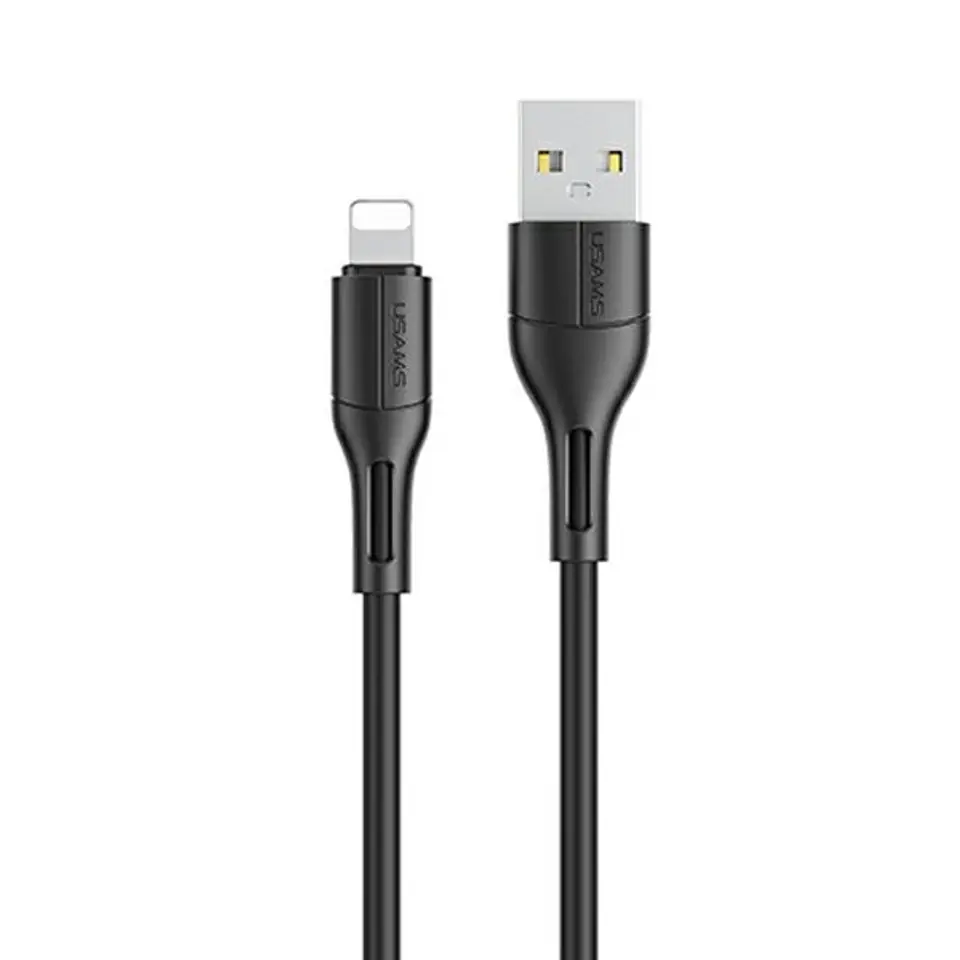 ⁨USAMS Cable U68 lightning 2A Fast Charge 1m black/black SJ500USB01 (US-SJ500)⁩ at Wasserman.eu