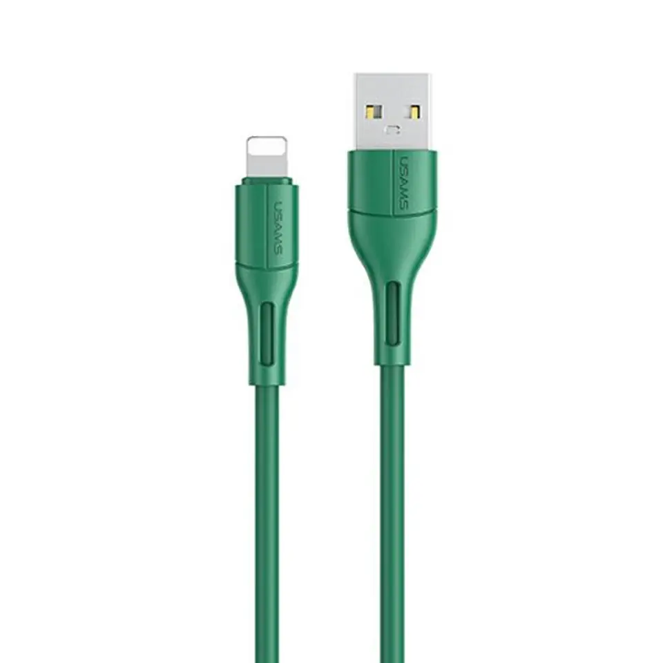 ⁨USAMS U68 lightning 2A Fast Charge cable 1m green/green SJ500USB04 (US-SJ500)⁩ at Wasserman.eu