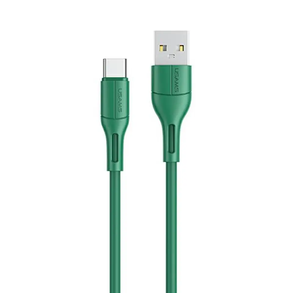 ⁨USAMS U68 USB-C 2A Fast Charge Cable 1m green/green SJ501USB04 (US-SJ501)⁩ at Wasserman.eu