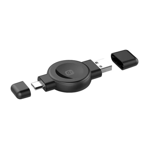 ⁨Ładowarka bezprzewodowa In-line Choetech T606-F do smartwatcha (czarna)⁩ w sklepie Wasserman.eu