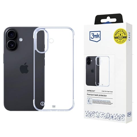 ⁨Etui 3MK Just20g Clear Case do iPhone 16⁩ w sklepie Wasserman.eu