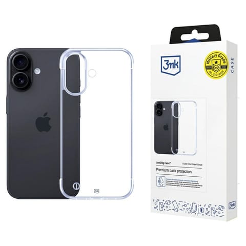 ⁨Etui 3MK Just20g Clear Case do iPhone 16 Plus⁩ w sklepie Wasserman.eu