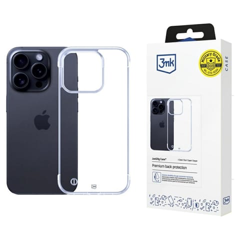 ⁨Etui 3MK Just20g Clear Case do iPhone 16 Pro⁩ w sklepie Wasserman.eu