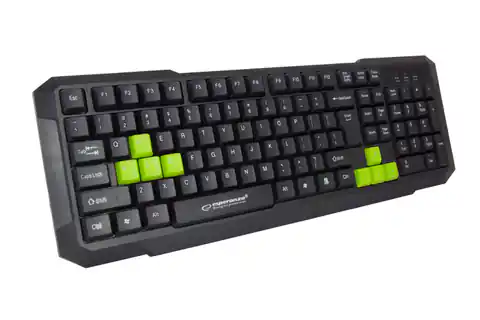 ⁨Usb gaming keyboard aspis green⁩ at Wasserman.eu