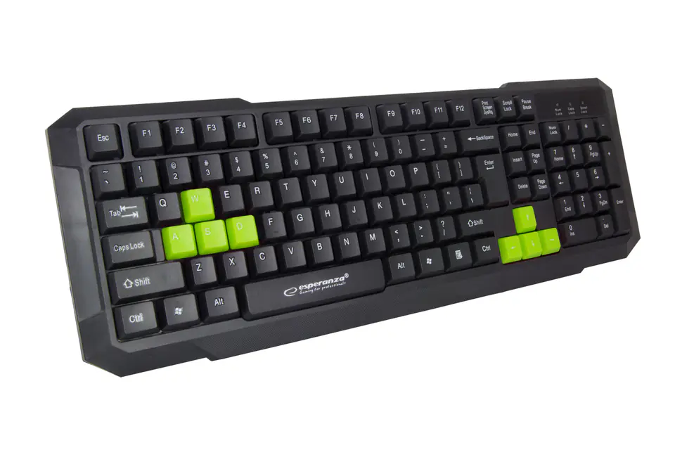 ⁨Esperanza EGK102G keyboard USB Black⁩ at Wasserman.eu