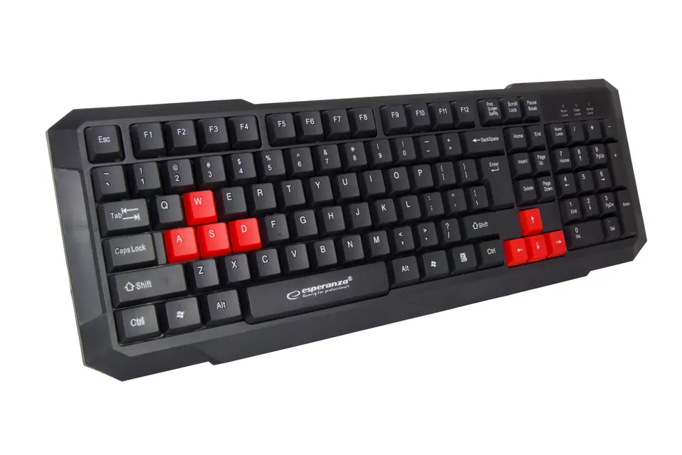 ⁨Esperanza EGK102R keyboard USB Black⁩ at Wasserman.eu