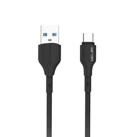 ⁨Beline Kabel 25W USB-A/USB-C 1m           czarny/black BLNCBC01⁩ w sklepie Wasserman.eu