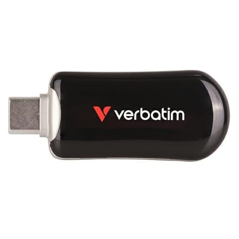 ⁨Pendrive Verbatim Plectra 64GB USB-C      czarny/black 30224⁩ w sklepie Wasserman.eu