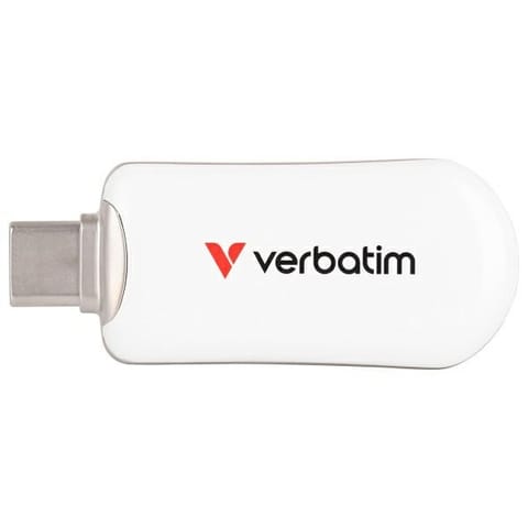 ⁨Pendrive Verbatim Plectra 64GB USB-C      biały/white 30228⁩ w sklepie Wasserman.eu