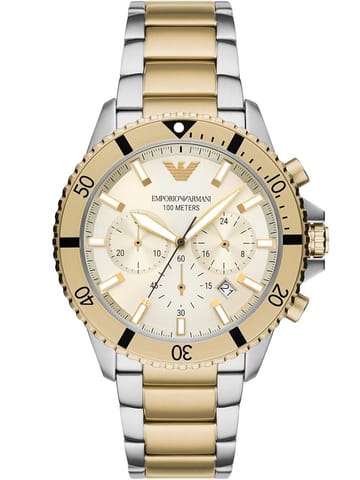 ⁨ZEGAREK MĘSKI EMPORIO ARMANI AR11606 Two-Tone Chronograph + BOX⁩ w sklepie Wasserman.eu