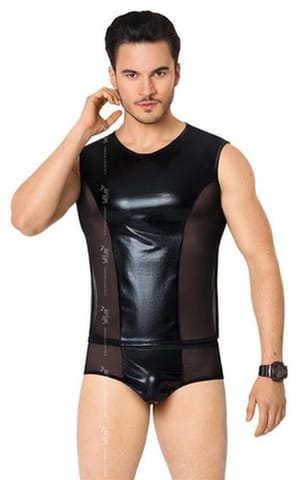 ⁨Shirt and Shorts 4605 - black (kolor czarny, rozmiar XL)⁩ w sklepie Wasserman.eu