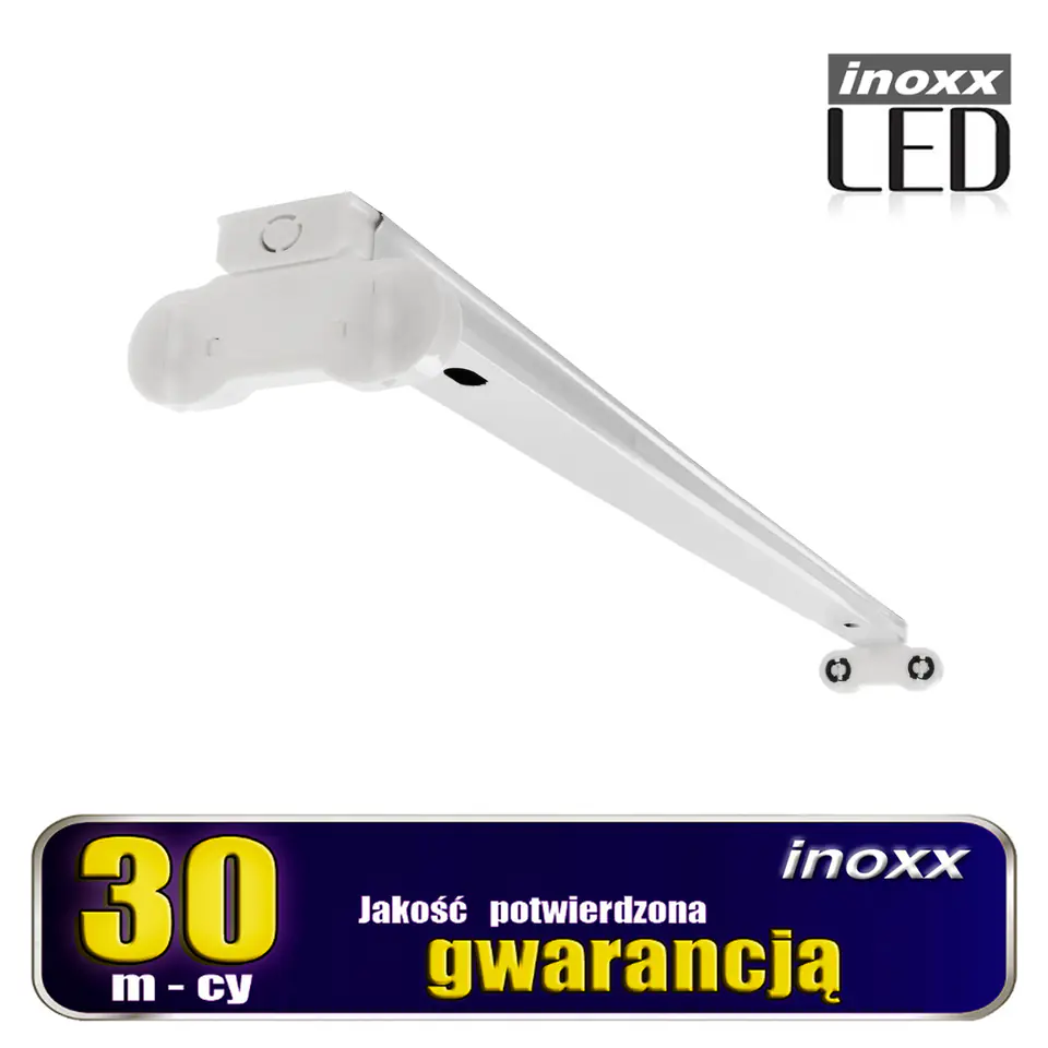 ⁨Oprawa typu belka metalowa lampa led 2x60cm t8 g13 dwustronnie zasilana⁩ w sklepie Wasserman.eu