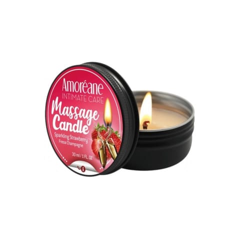 ⁨Amoreane Massage Candle Sparkling Strawberry 30ml⁩ at Wasserman.eu