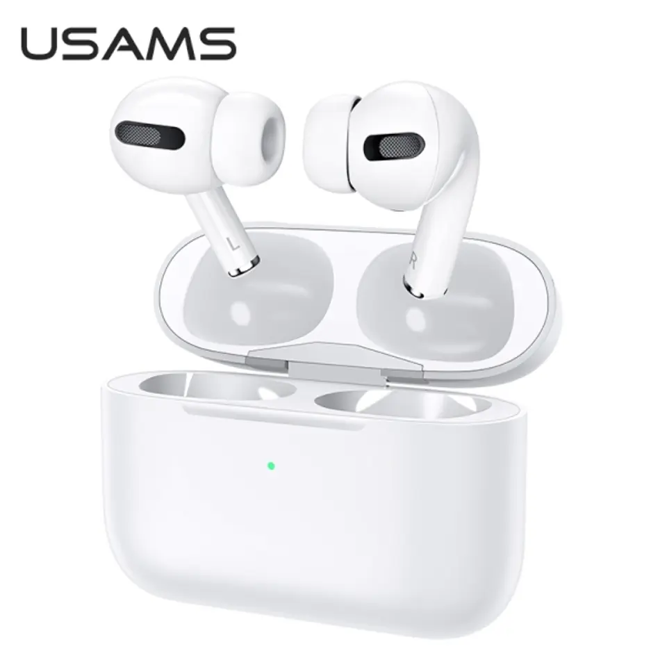 ⁨USAMS Bluetooth 5.0 Headphones TWS Emall Series wireless white/white BHUYM01 (US-YM001)⁩ at Wasserman.eu