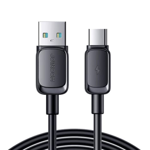 ⁨Kabel S-AC027A14 USB do USB C Joyroom / 3A / 1,2m (czarny)⁩ w sklepie Wasserman.eu