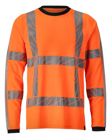 ⁨MASCOT® T-Shirt z długimi rękawami ACCELERATE SAFE (kolor pomarańcz hi-vis , rozmiar L)⁩ w sklepie Wasserman.eu