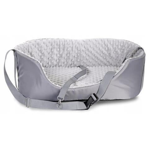 ⁨Transporter samochodowy dla zwierząt Minky 50x40cm szary⁩ w sklepie Wasserman.eu