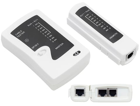 ⁨Tester do kabli sieciowych LAN Xtreme RJ45, RJ11 HY-468CT⁩ w sklepie Wasserman.eu