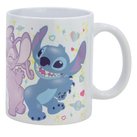 ⁨Disney Stitch - Kubek ceramiczny z kolekcji Stitch & Angel 325 ml⁩ w sklepie Wasserman.eu