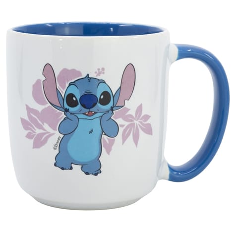 ⁨Disney Stitch - Kubek ceramiczny w pudełku prezentowym z kolekcji Flowers 380 ml⁩ w sklepie Wasserman.eu