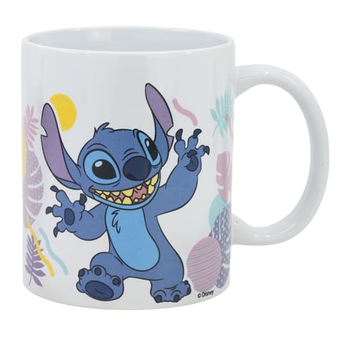 ⁨Disney Stitch - Kubek ceramiczny z kolekcji Hawaian Flower 325 ml⁩ w sklepie Wasserman.eu