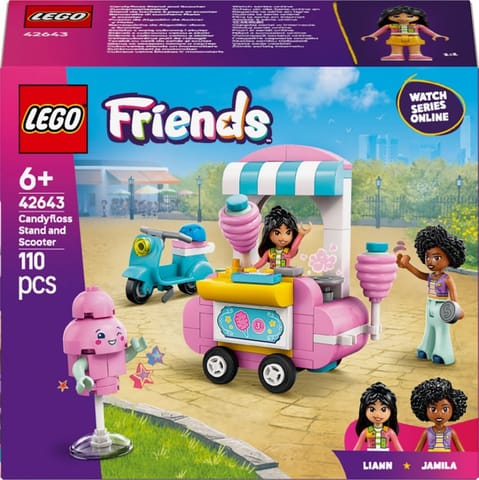 ⁨LEGO 42643 FRIENDS - Stoisko z watą cukrową i skuter⁩ w sklepie Wasserman.eu