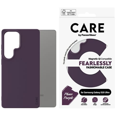 ⁨Etui CARE by PanzerGlass Fashion QI do   Samsung Galaxy S25 Ultra fioletowy⁩ w sklepie Wasserman.eu