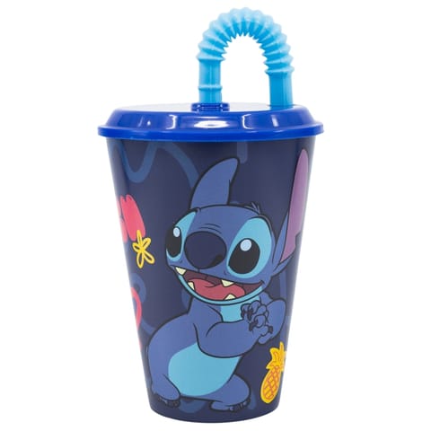 ⁨Disney Stitch - Kubek ze słomką z kolekcji Palms 430 ml⁩ w sklepie Wasserman.eu