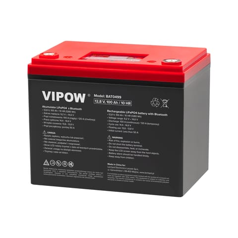 ⁨100Ah Bluetooth LiFePO4 battery.⁩ at Wasserman.eu