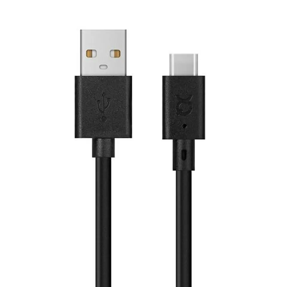 ⁨Xqisit kabel Charge & Sync USB A -USB C 3.0m czarny/black 31298⁩ w sklepie Wasserman.eu