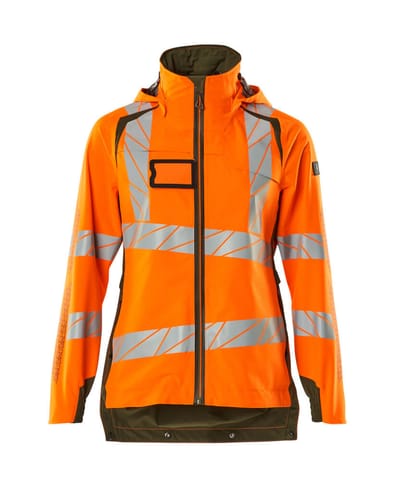 ⁨MASCOT® Kurtka membranowa ACCELERATE SAFE (kolor pomarańcz hi-vis/zielony mech, rozmiar 3XL)⁩ w sklepie Wasserman.eu