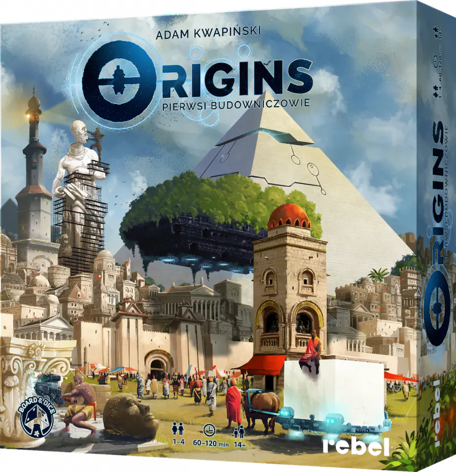 ⁨GRA PLANSZOWA ORIGINS: PIERWSI BUDOWNICZOWIE - REBEL⁩ w sklepie Wasserman.eu