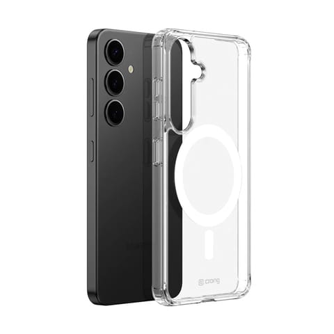 ⁨Crong Crystal Shield Magnetic - Etui Samsung Galaxy S25 MagSafe (przezroczysty)⁩ w sklepie Wasserman.eu