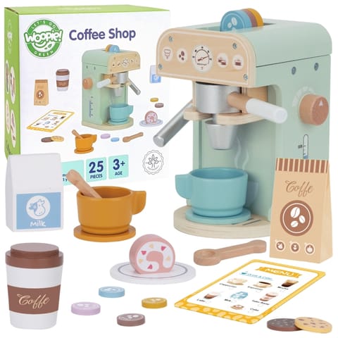 ⁨WOOPIE GREEN Drewniany Ekspres do Kawy 25 el Cukiernia Barista⁩ w sklepie Wasserman.eu