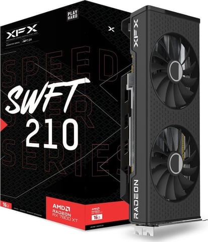 ⁨Karta graficzna XFX Speedster SWFT 210 RX 7800 XT 16GB GDDR6 (RX-78TSWFTFP)⁩ w sklepie Wasserman.eu