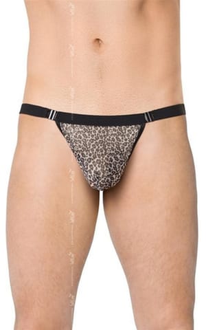 ⁨Mens Thong 4528 - grey panther OneSize (kolor szary, rozmiar uniwersalny)⁩ w sklepie Wasserman.eu