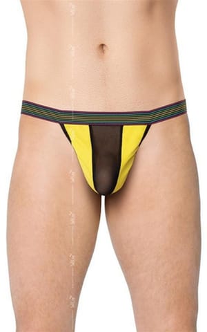 ⁨Mens Thong 4529 - yellow OneSize (kolor żółty, rozmiar uniwersalny)⁩ w sklepie Wasserman.eu