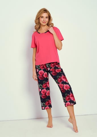 ⁨PIŻAMA TARO 3345 CLAIRE SS25 (kolor fuksja, rozmiar L)⁩ w sklepie Wasserman.eu