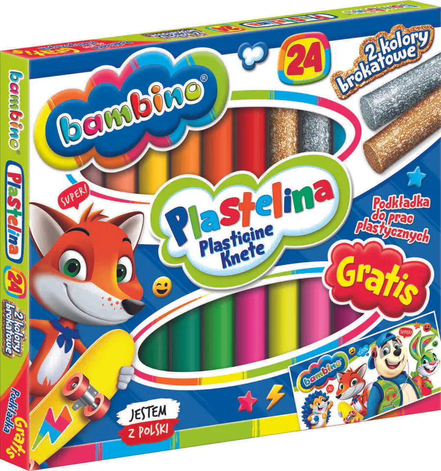 ⁨BAMBINO Classic plasticine 24 colors⁩ at Wasserman.eu