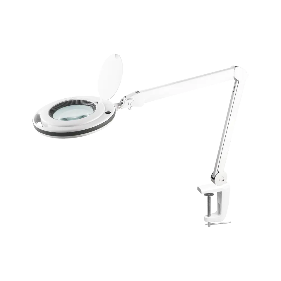 ⁨Workshop lamp with magnifier Rebel 5D 10W,6500K.⁩ at Wasserman.eu