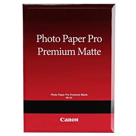 ⁨Canon PM-101 Photo Paper Premium Matte, PM-101, foto papier, matowy, 8657B017, biały, A2, 16.54x23.39", 210 g/m2, 20 szt., niewymi⁩ w sklepie Wasserman.eu