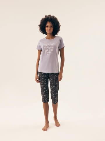 ⁨PIŻAMA HENDERSON LADIES 42658 NATURALEZA (kolor lawendowy, rozmiar M)⁩ w sklepie Wasserman.eu