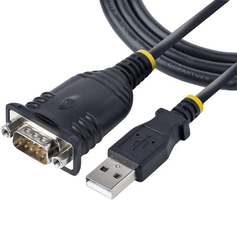 ⁨StarTech.com 3ft (1m) USB to Serial Cable, DB9 Male RS232 to USB Converter, Prolific IC, USB to Serial Adapter for PLC/Printer/Scanner/Switch, USB to COM Port Adapter, Windows/Mac⁩ at Wasserman.eu