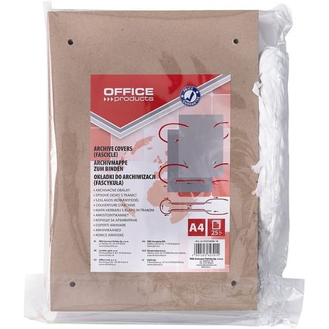 ⁨Fascykuła Office Products A4 z tasiemkš bršzowa (25)⁩ w sklepie Wasserman.eu