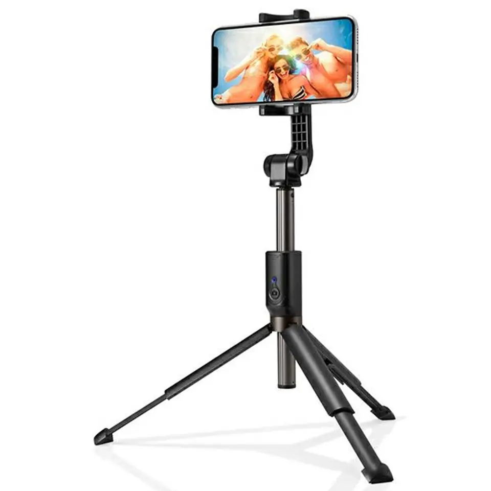 ⁨Spigen Selfiestick Tripod S540W czarny/ black Bluetooth 000SS24111⁩ w sklepie Wasserman.eu