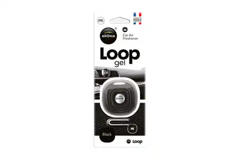 ⁨Odświeżacz powietrza aroma car loop - black⁩ w sklepie Wasserman.eu