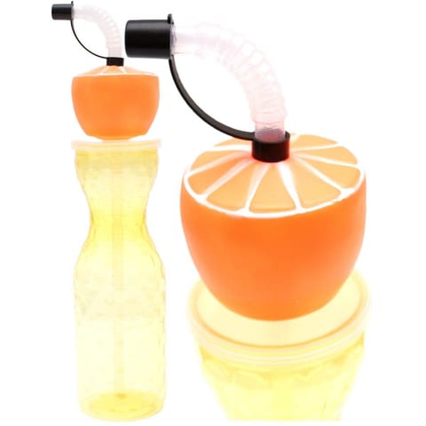 ⁨BIDON BUTELKA SPORTOWA ZE SŁOMKĄ 500 ML ŻÓŁTY EXCELLENT HOUSEWARE⁩ w sklepie Wasserman.eu