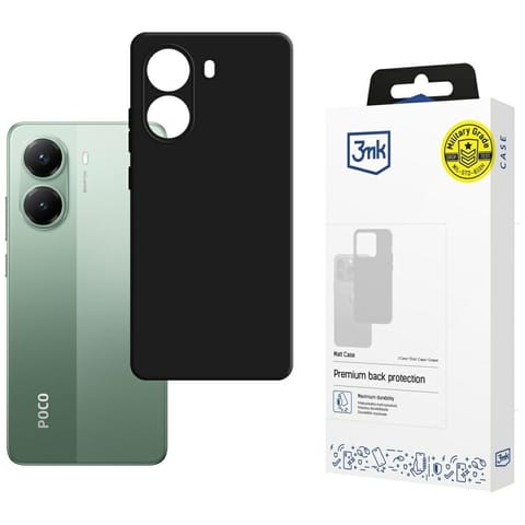 ⁨Etui 3MK Matt Case do POCO X7 Pro czarny/black⁩ w sklepie Wasserman.eu