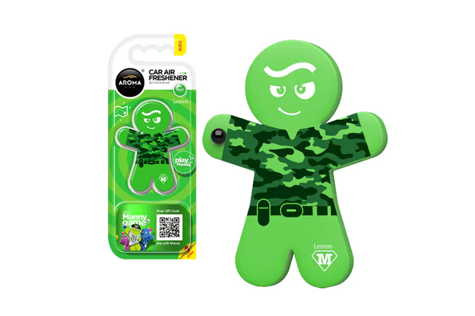 ⁨Aroma car manny air freshener - lemon⁩ at Wasserman.eu